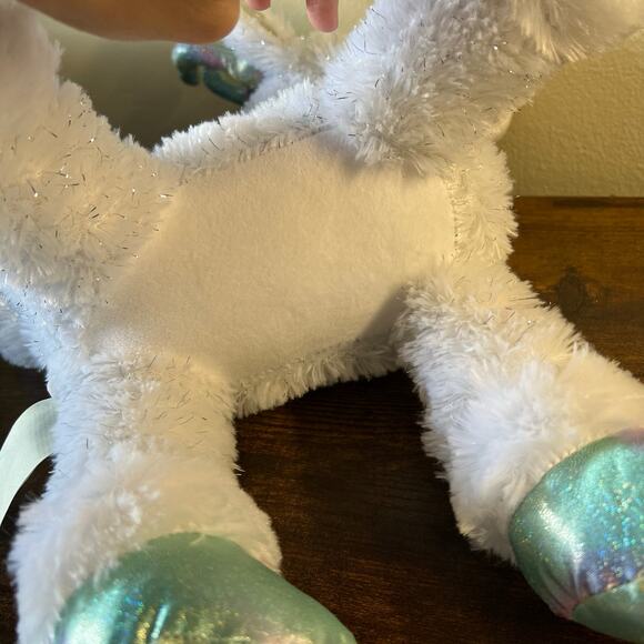 Build A Bear Glisten Reindeer Christmas Gift Plush Winter Unicorn Sparkle New - Picture 8 of 8